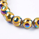 Electroplate Glass Beads Strands LAMP-K029-11-2