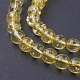 Synthétiques perles citrine brins G-C076-8mm-6A-3