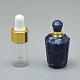 Pendenti di bottiglia di profumo apribile in sodalite naturale sfaccettata G-E556-05J-1