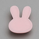 バニー樹脂カボション  心と言葉の愛とウサギの頭  ミックスカラー  21x16x6mm X-CRES-Q196-06-3