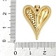 Латунные микропаве прозрачные подвески с фианитом KK-S392-02G-3
