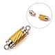 Brass Magnetic Clasps with Loops X-MC040-1-5