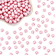 Ph pandahall 200 piezas 8 mm perlas de vidrio rosa perlas de brillo satinado perla artesanal teñidas ecológicas redondas espaciadoras sueltas para san valentín boda pendiente pulsera collar fabricación de joyas HY-PH0001-20-1