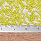 MIYUKIデリカビーズ  シリンダー  日本製シードビーズ  11/0  （db1776)白い裏地が黄色のab  1.3x1.6mm  穴：0.8mm  約2000個/10g X-SEED-J020-DB1776-4