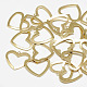 Brass Open Back Bezel Pendants KK-N200-047-2