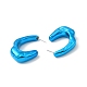 Boucles d'oreilles en acrylique en forme de larme torsadée EJEW-P251-04-3
