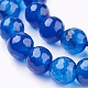 Chapelets de perles en jade de malaisie naturelle G-K288-8mm-09-3