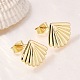 Латунь серьги EJEW-B118-04G-2