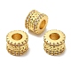 Rack Plating Brass Cubic Zirconia European Beads KK-R147-03G-1