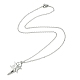 304 collier pendentif en acier inoxydable pour femme NJEW-JN04387-6