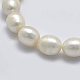 Brins de perles de culture d'eau douce naturelles PEAR-F007-69-01-3
