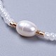 Bracelets de perles tressées en fil de nylon ajustable BJEW-JB04375-01-2