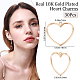 Beebeecraft 30Pcs/Box 18K Gold Plated Hollow Heart Charm Alloy Love Charms Pendants for DIY Necklace Bracelet Earring Jewelry Making KK-BBC0002-64-2