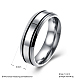 Regali di san valentino anelli coppia in acciaio al titanio per uomo RJEW-BB16471-10-3