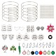 Kit per la creazione di braccialetti a tema con parole fai da te DIY-SC0011-34-1