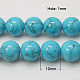 Synthetic Turquoise Beads Strands X-TURQ-H038-10mm-XXS09-2