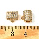 Латунные дужки из латуни с микропаве из кубического циркония KK-M277-09E-G-3