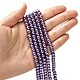 Eco-Friendly Dyed Glass Pearl Bead Strands HY-A008-6mm-RB083-4