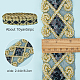Polycotton-Bänder mit Stickerei im ethnischen Stil OCOR-WH0066-34D-2
