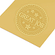 Самоклеящиеся наклейки с тиснением золотой фольгой DIY-WH0211-047-4