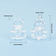 Chgcraft 45pcs Bärenform facettierte Acrylanhänger transparenter Charme für DIY Schmuck Handwerk Dekoration TACR-CA0001-01-6
