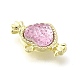 Transparent Pink Resin Rhinestone Charms FIND-B015-01A-LG-3