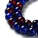 Spray Painted Crackle Glass Beads Strands X-CCG-Q002-10mm-12-2