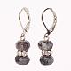 Natural Gemstone Dangle Earring Four-piece Sets EJEW-JE02241-2