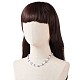Lindo collar de perlas de arcilla polimérica y plástico abs y pulsera elástica SJEW-JS01267-7