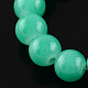 Jelly Style Spray Painted Round Glass Beads Strands X-DGLA-R001-8mm-37-1