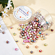 SUNNYCLUE 200Pcs AB Color Wave Printed Acrylic Beads for DIY Stretch Bracelets Making Kits DIY-SC0015-35A-4