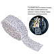 Glitter Resin Hotfix Rhinestone(Hot Melt Adhesive On The Back) OCOR-WH0052-01F-2