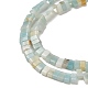 Brins de perles d'amazonite de fleurs naturelles G-Z045-A04-01-4