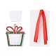 Decoraciones colgantes de aleación en blanco de sublimación temática navideña DIY-L070-01D-2