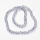 Chapelets de perles en rondelles facettées en verre électrolytique EGLA-D020-8x5mm-16-2