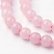 Chapelets de perles en quartz rose naturel G-G735-59-6mm-3