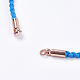 Braided Cotton Cord Bracelet Making MAK-I006-02RG-2