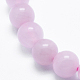Granos naturales de abalorios de cuarzo rosa X-G-E472-01A-8mm-3