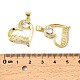 Латунные микро проложить кубического циркония подвески KK-M324-02K-G-3