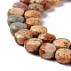 Chapelets de perles en jaspe avec images naturelles G-D0003-A89-4