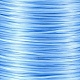 日本の平らな弾性結晶ストリング  ポリエステル糸  ストレッチブレスレットジェムストーンジュエリー作りに  空色  0.5mm  約65.6ヤード（60m）/ロール EW-Z001-B03-3
