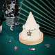 Beebeecraft 6pcs 6 style pendentifs en laiton micro pavé de zircone cubique sur le thème de noël ZIRC-BBC0001-41-4
