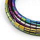 Unisex Five Loops Non-magnetic Synthetic Hematite Beaded Wrap Bracelets BJEW-O016-02-3