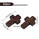 SUNNYCLUE 200PcsWooden Small Cross Charms Pendants Natural Wood Cross Pendants with Hole for Party Favors Necklace Jewelry Making DIY Craft Handmade Accessoriese WOOD-SC0001-36C-2