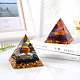 Natural Black Stone Crystal Pyramid Decorations JX072A-4