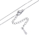 304 Edelstahl-Kabelketten-Halskette für Männer und Frauen NJEW-N050-A03-S12-2