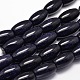 Synthetic Blue Goldstone Beads Strands G-L398-01-25x15mm-1