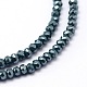 Rondelle facettée plaqué arc-en-ciel de perles de verre plaquées EGLA-M004-2mm-A05-2