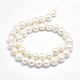 Brins de perles de culture d'eau douce naturelles PEAR-F007-01-2