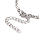 304 bracelet chaîne de corde en acier inoxydable pour hommes femmes BJEW-E031-12P-02-3